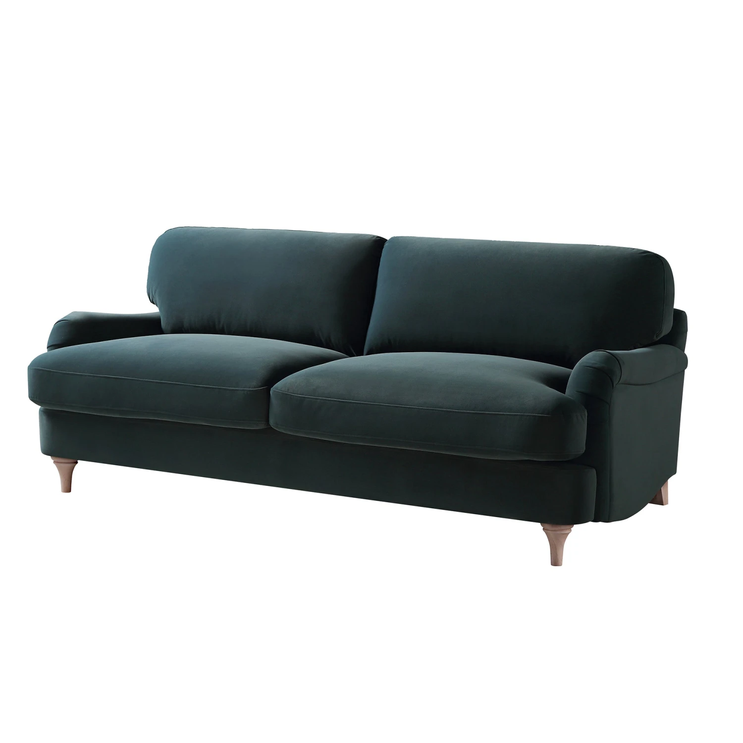Daphnis Aegean Blue Velvet Sofa, 3-Seater 7 Daphnis Aegean Blue Velvet Sofa, 3-Seater - Image 7