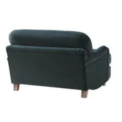 Daphnis Aegean Blue Velvet Sofa, Loveseat -Daals Store GCSF 2395 AEGEAN VEL LOVESEAT WB4