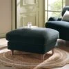 Daphnis Aegean Blue Velvet Sofa, Footstool 26 Daphnis Aegean Blue Velvet Sofa, Footstool -Daals Store GCSF 2395 AEGEAN VEL STOOL main