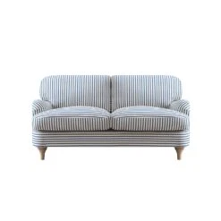 Daphnis Blue Striped Linen Blend Sofa, 2-Seater 20 Daphnis Blue Striped Linen Blend Sofa, 2-Seater -Daals Store GCSF 2395 BLUE STRIPE 2ST WB1