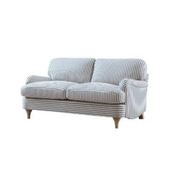 Daphnis Blue Striped Linen Blend Sofa, 2-Seater 21 Daphnis Blue Striped Linen Blend Sofa, 2-Seater -Daals Store GCSF 2395 BLUE STRIPE 2ST WB2
