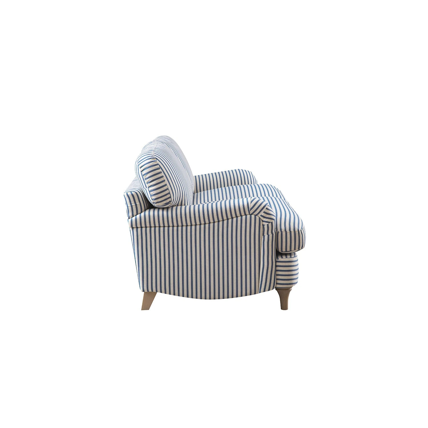 Daphnis Blue Striped Linen Blend Sofa, 2-Seater 11 Daphnis Blue Striped Linen Blend Sofa, 2-Seater - Image 11