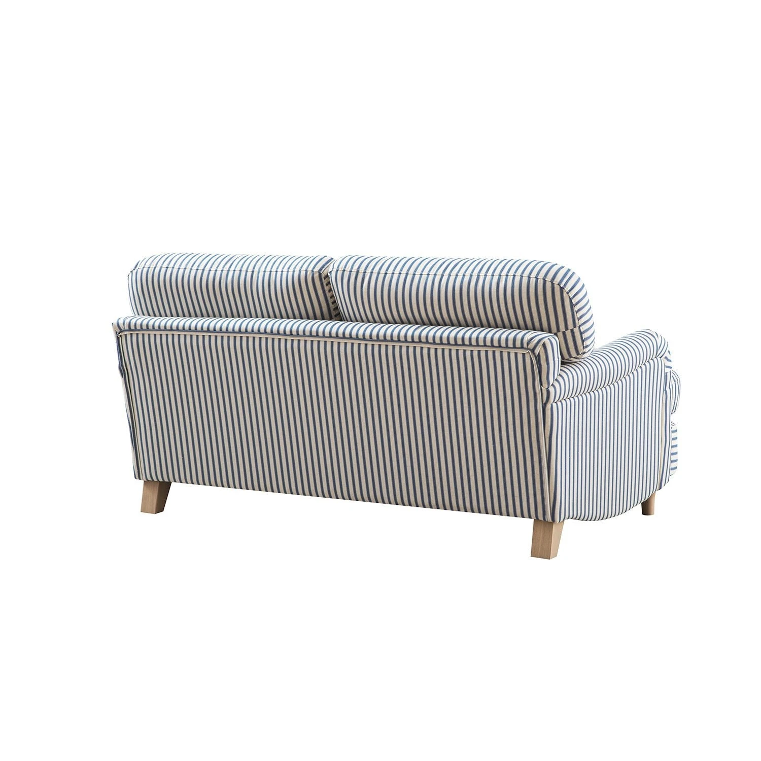 Daphnis Blue Striped Linen Blend Sofa, 2-Seater 12 Daphnis Blue Striped Linen Blend Sofa, 2-Seater - Image 12
