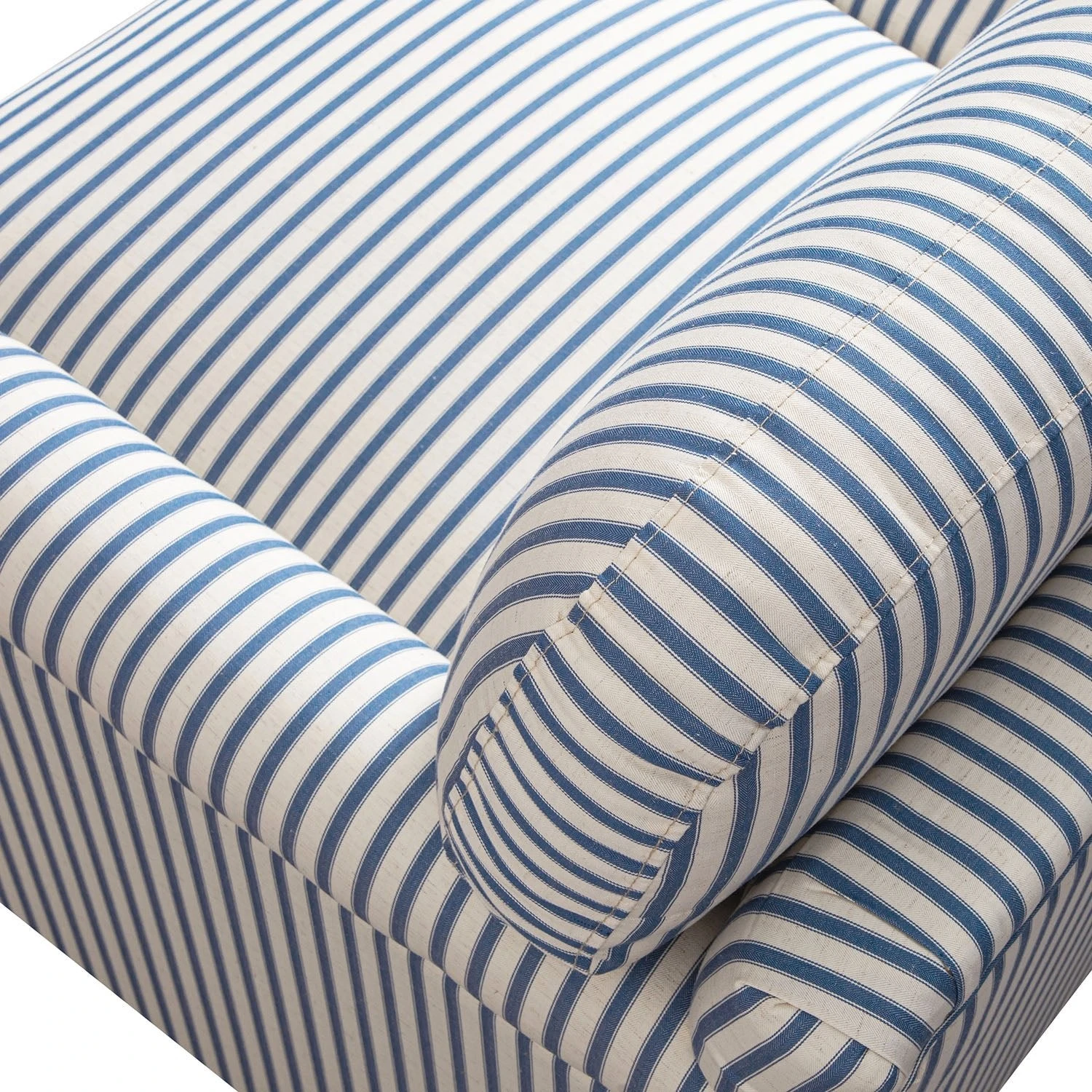 Daphnis Blue Striped Linen Blend Sofa, 2-Seater 14 Daphnis Blue Striped Linen Blend Sofa, 2-Seater - Image 14