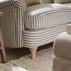 Daphnis Blue Striped Linen Blend Sofa, 2-Seater 18 Daphnis Blue Striped Linen Blend Sofa, 2-Seater -Daals Store GCSF 2395 BLUE STRIPE 2ST scene4