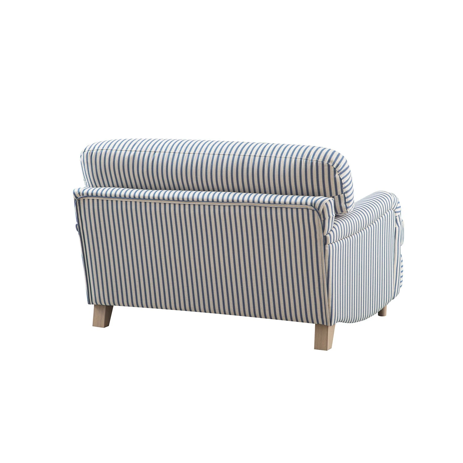 Daphnis Blue Striped Linen Blend Sofa, Loveseat 10 Daphnis Blue Striped Linen Blend Sofa, Loveseat - Image 10