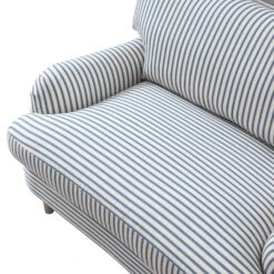 Daphnis Blue Striped Linen Blend Sofa, Loveseat 25 Daphnis Blue Striped Linen Blend Sofa, Loveseat -Daals Store GCSF 2395 BLUE STRIPE LOVESEAT detail1