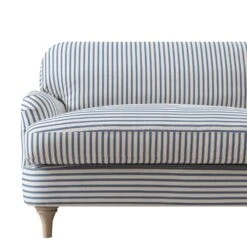 Daphnis Blue Striped Linen Blend Sofa, Loveseat 26 Daphnis Blue Striped Linen Blend Sofa, Loveseat -Daals Store GCSF 2395 BLUE STRIPE LOVESEAT detail2
