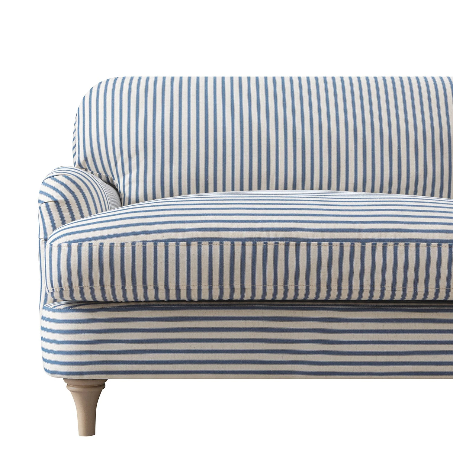 Daphnis Blue Striped Linen Blend Sofa, Loveseat 13 Daphnis Blue Striped Linen Blend Sofa, Loveseat - Image 13