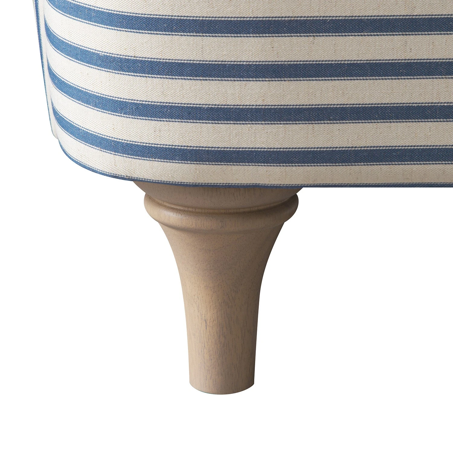 Daphnis Blue Striped Linen Blend Sofa, Loveseat 14 Daphnis Blue Striped Linen Blend Sofa, Loveseat - Image 14