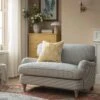 Daphnis Blue Striped Linen Blend Sofa, Loveseat -Daals Store GCSF 2395 BLUE STRIPE LOVESEAT main