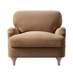 Daphnis Camel Velvet Sofa, 1-Seater 21 Daphnis Camel Velvet Sofa, 1-Seater -Daals Store GCSF 2395 CAMEL VEL 1ST WB1