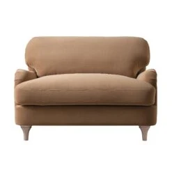 Daphnis Camel Velvet Sofa, Loveseat 16 Daphnis Camel Velvet Sofa, Loveseat -Daals Store GCSF 2395 CAMEL VEL LOVESEAT WB1