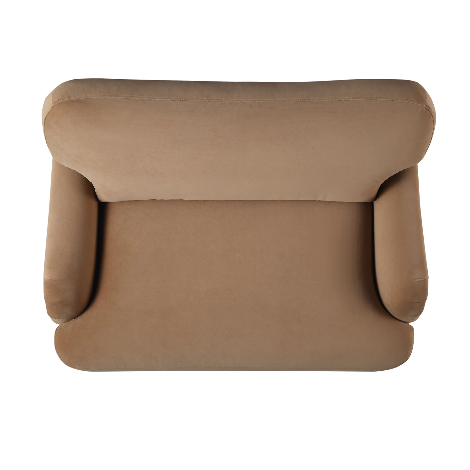 Daphnis Camel Velvet Sofa, Loveseat 8 Daphnis Camel Velvet Sofa, Loveseat - Image 8