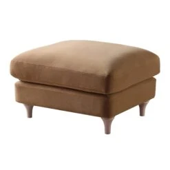 Daphnis Camel Velvet Sofa, Footstool -Daals Store GCSF 2395 CAMEL VEL STOOL WB2