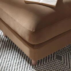 Daphnis Camel Velvet Sofa, Footstool -Daals Store GCSF 2395 CAMEL VEL STOOL scene3