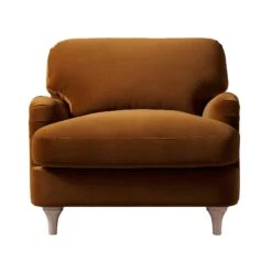 Daphnis Cinnamon Velvet Sofa, 1-Seater -Daals Store GCSF 2395 CMON VEL 1ST WB1