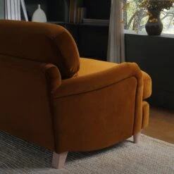 Daphnis Cinnamon Velvet Sofa, Loveseat -Daals Store GCSF 2395 CMON VEL LOVESEAT scene2