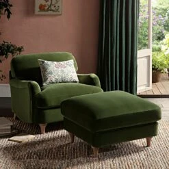 Daphnis Fern Green Velvet Sofa, 1-Seater -Daals Store GCSF 2395 FERN VEL 1ST scene3