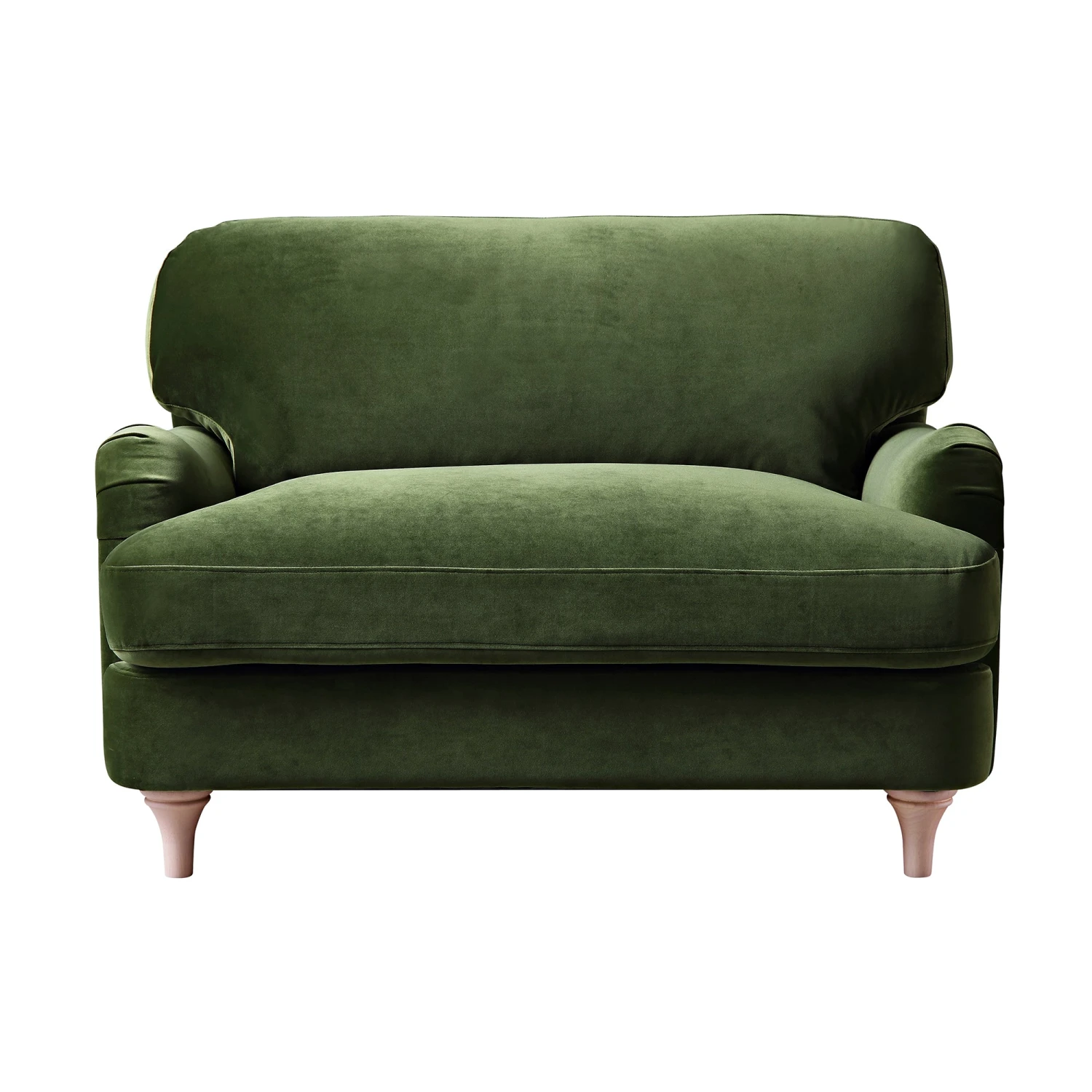 Daphnis Fern Green Velvet Sofa, Loveseat 4 Daphnis Fern Green Velvet Sofa, Loveseat - Image 4