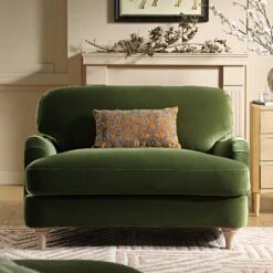 Daphnis Fern Green Velvet Sofa, Loveseat 13 Daphnis Fern Green Velvet Sofa, Loveseat -Daals Store GCSF 2395 FERN VEL LOVESEAT scene1
