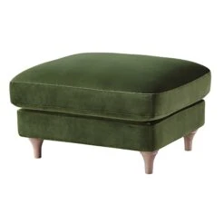 Daphnis Fern Green Velvet Sofa, Footstool -Daals Store GCSF 2395 FERN VEL STOOL WB2