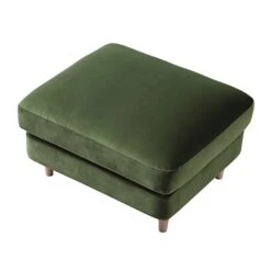 Daphnis Fern Green Velvet Sofa, Footstool -Daals Store GCSF 2395 FERN VEL STOOL WB3