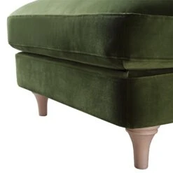 Daphnis Fern Green Velvet Sofa, Footstool -Daals Store GCSF 2395 FERN VEL STOOL detail1