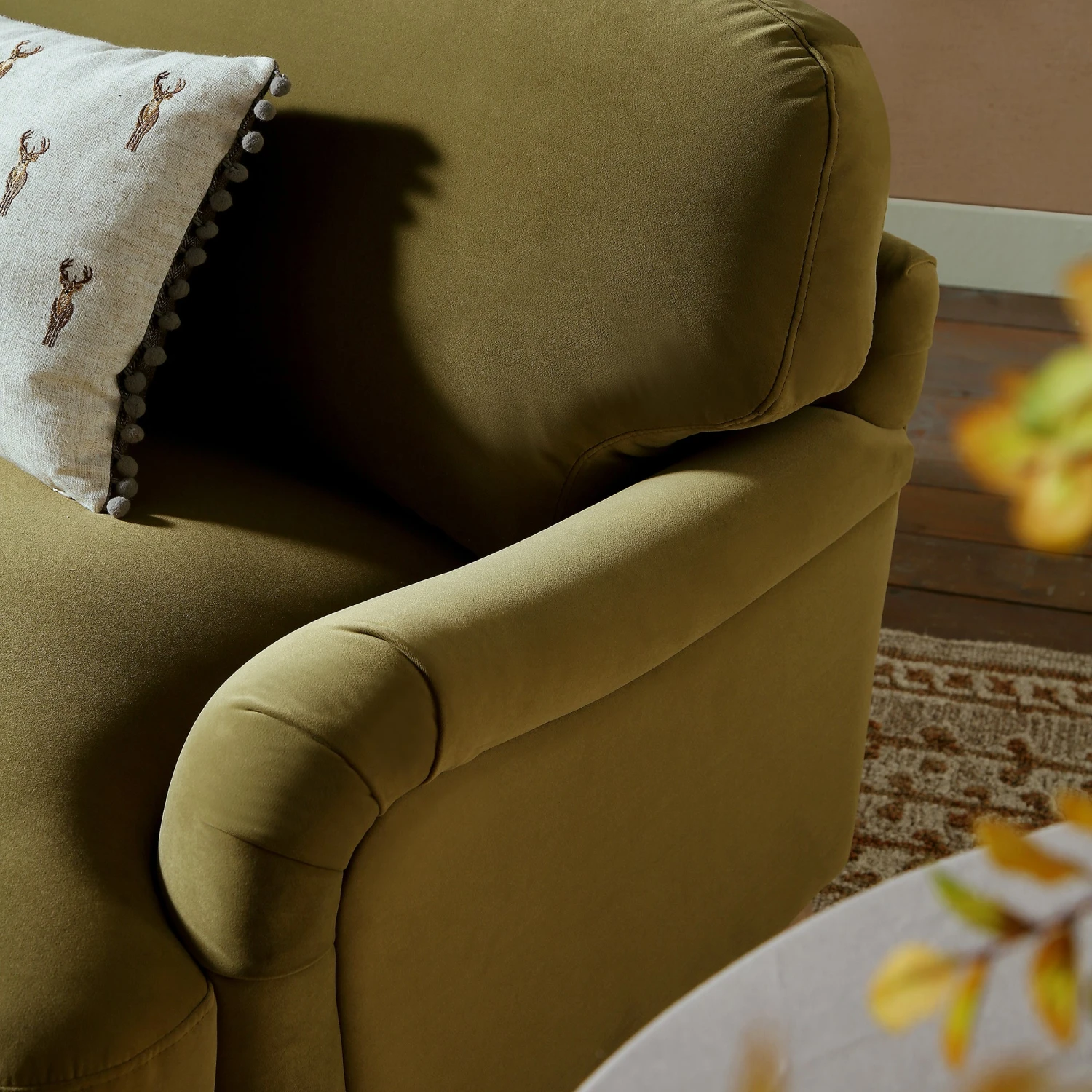 Daphnis Fudge Velvet Sofa, Loveseat 2 Daphnis Fudge Velvet Sofa, Loveseat - Image 2