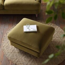 Daphnis Fudge Velvet Sofa, Footstool 13 Daphnis Fudge Velvet Sofa, Footstool -Daals Store GCSF 2395 FUDGE VEL STOOL scene2