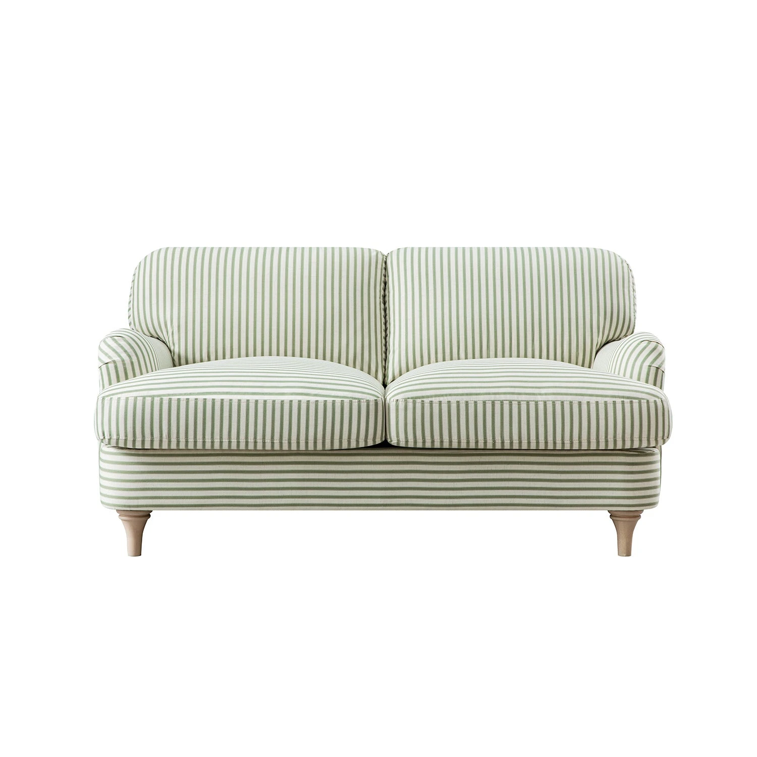 Daphnis Green Striped Linen Blend Sofa, 2-Seater 1 Daphnis Green Striped Linen Blend Sofa, 2-Seater