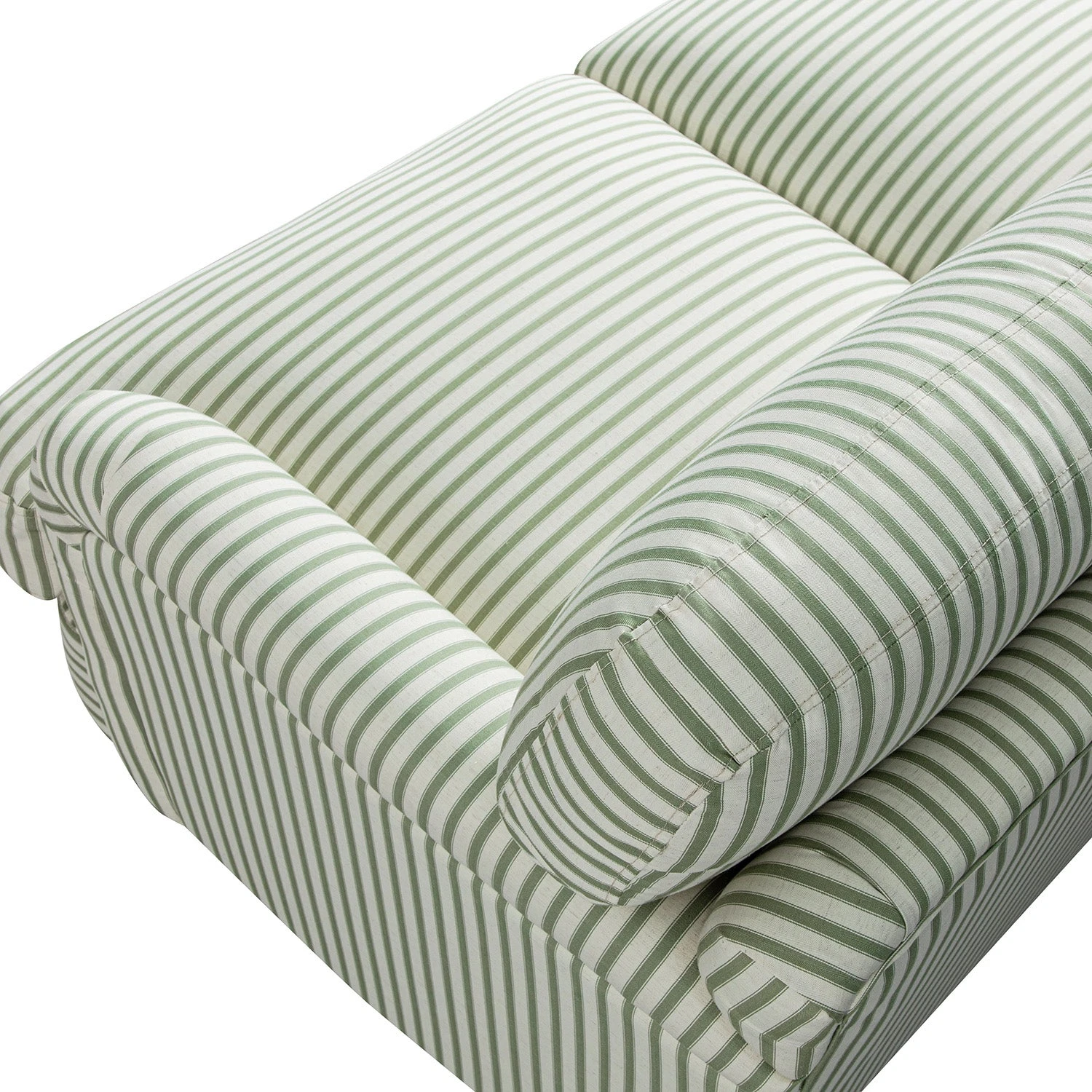 Daphnis Green Striped Linen Blend Sofa, 2-Seater 8 Daphnis Green Striped Linen Blend Sofa, 2-Seater - Image 8