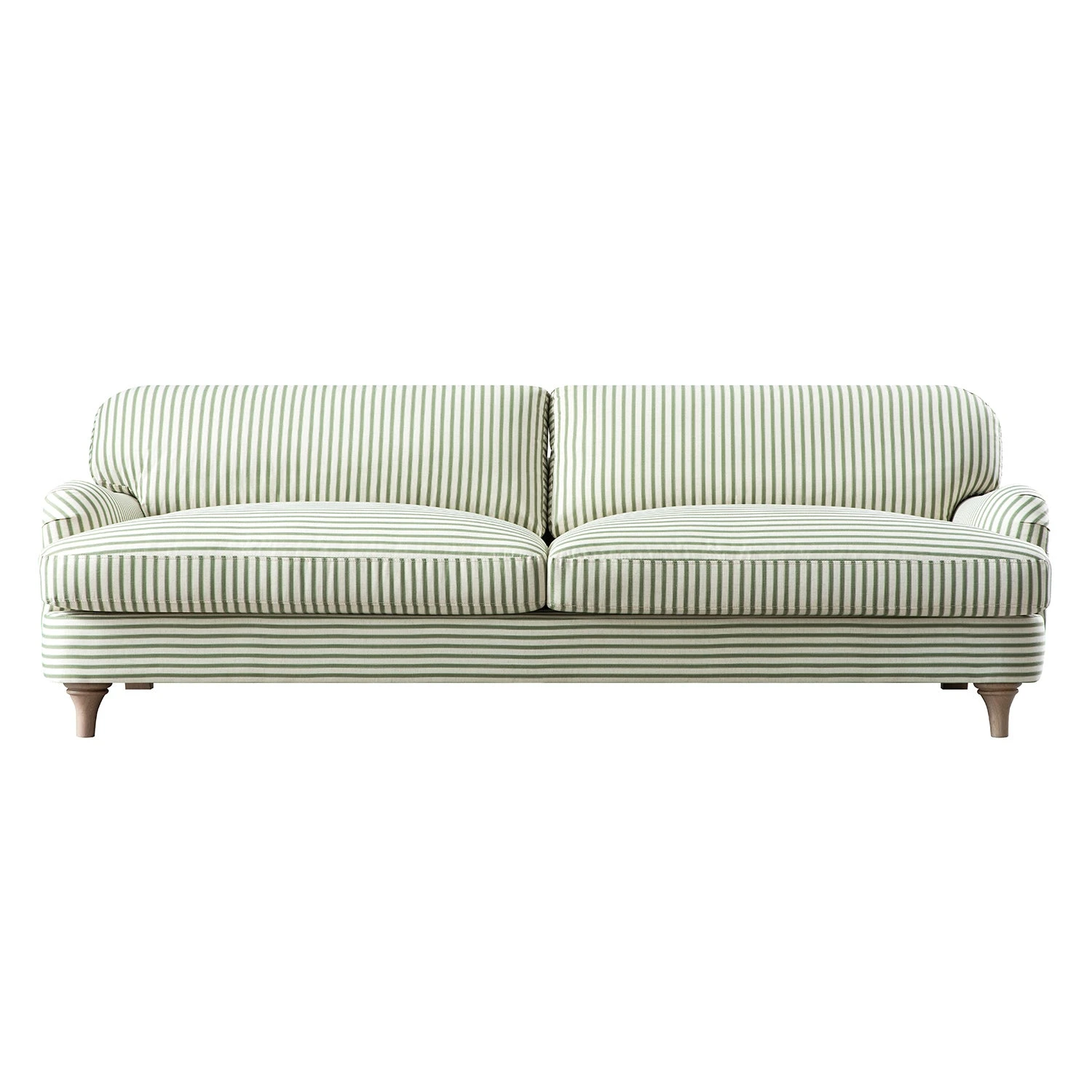 Daphnis Green Striped Linen Blend Sofa, 3-Seater 1 Daphnis Green Striped Linen Blend Sofa, 3-Seater