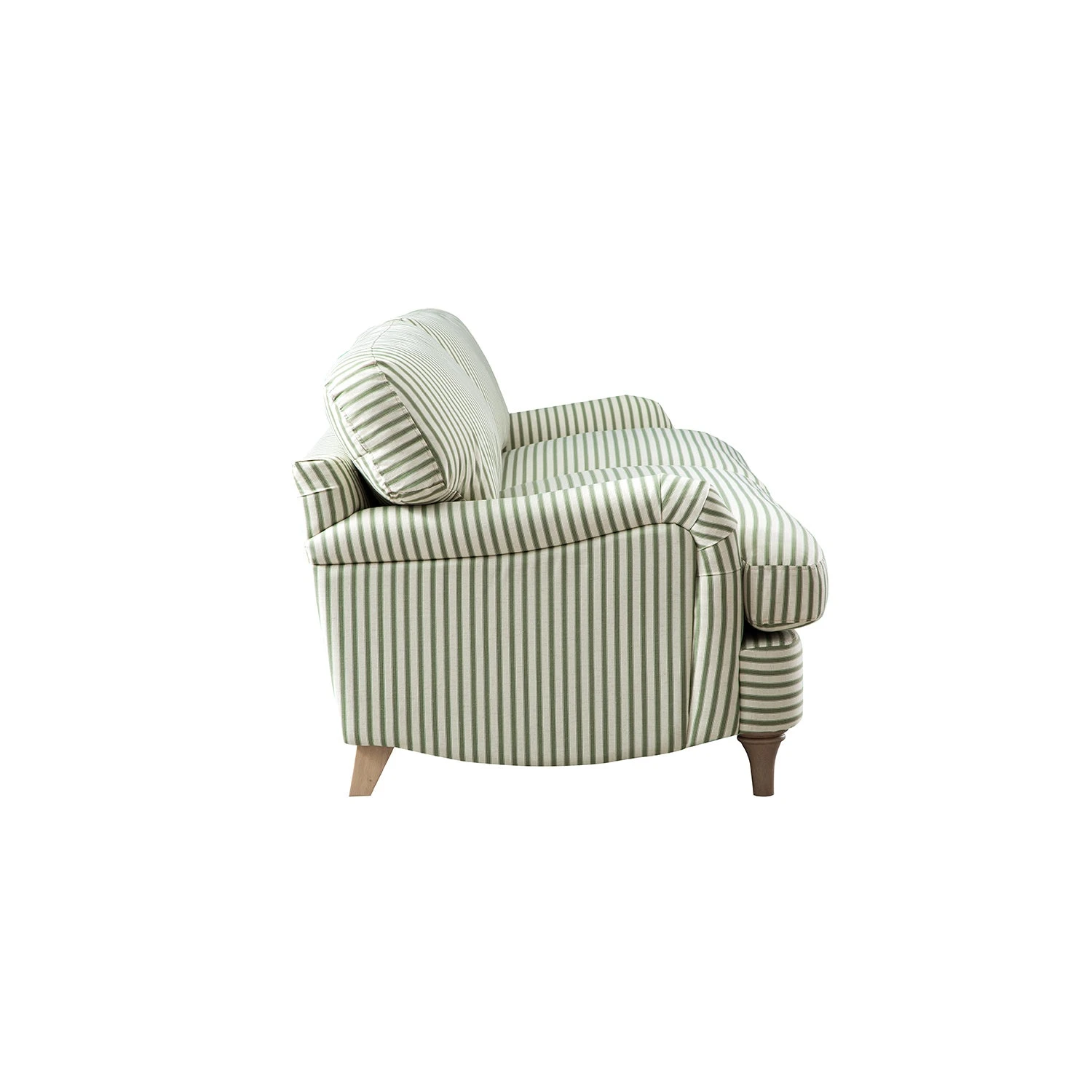 Daphnis Green Striped Linen Blend Sofa, 3-Seater 5 Daphnis Green Striped Linen Blend Sofa, 3-Seater - Image 5