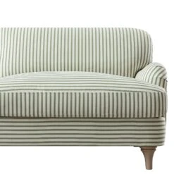 Daphnis Green Striped Linen Blend Sofa, 3-Seater 19 Daphnis Green Striped Linen Blend Sofa, 3-Seater -Daals Store GCSF 2395 GREEN STRIPE 3ST detail3