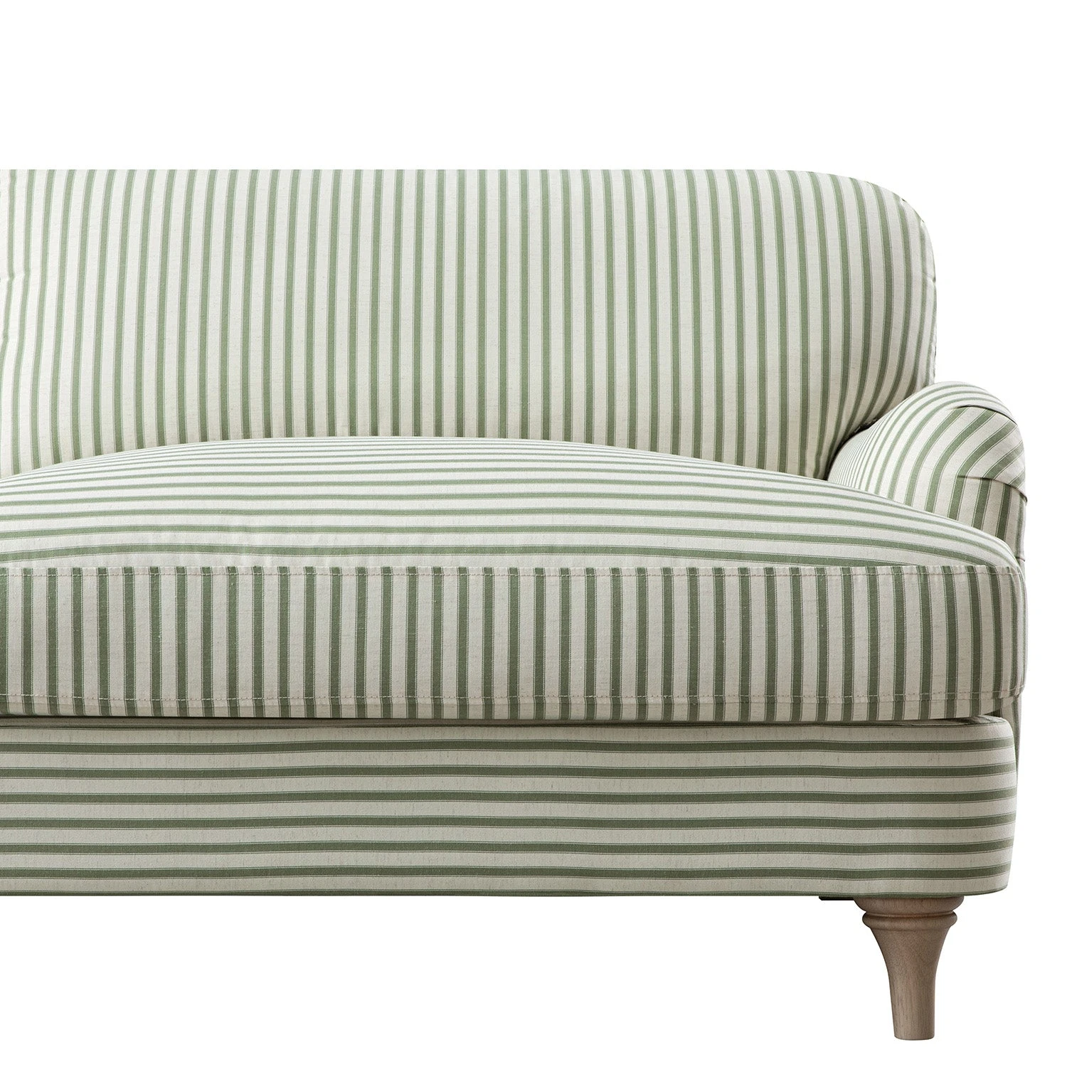 Daphnis Green Striped Linen Blend Sofa, 3-Seater 9 Daphnis Green Striped Linen Blend Sofa, 3-Seater - Image 9