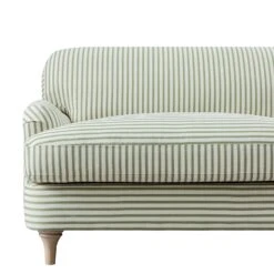 Daphnis Green Striped Linen Blend Sofa, Loveseat -Daals Store GCSF 2395 GREEN STRIPE LOVESEAT detail1 1