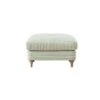 Daphnis Green Striped Linen Blend Footstool -Daals Store GCSF 2395 GREEN STRIPE STOOL WB1