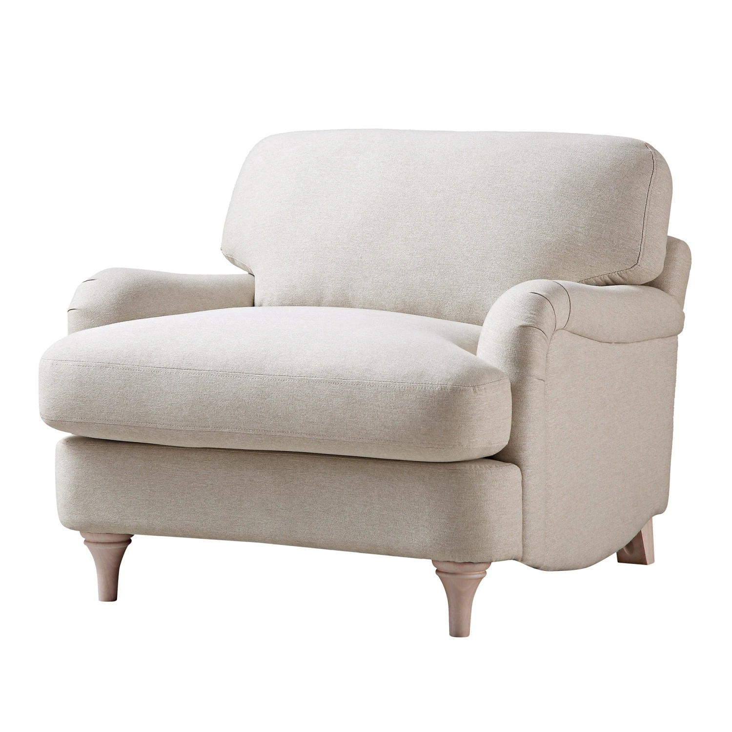 Daphnis Oatmeal Fabric Sofa, 1-Seater 6 Daphnis Oatmeal Fabric Sofa, 1-Seater - Image 6