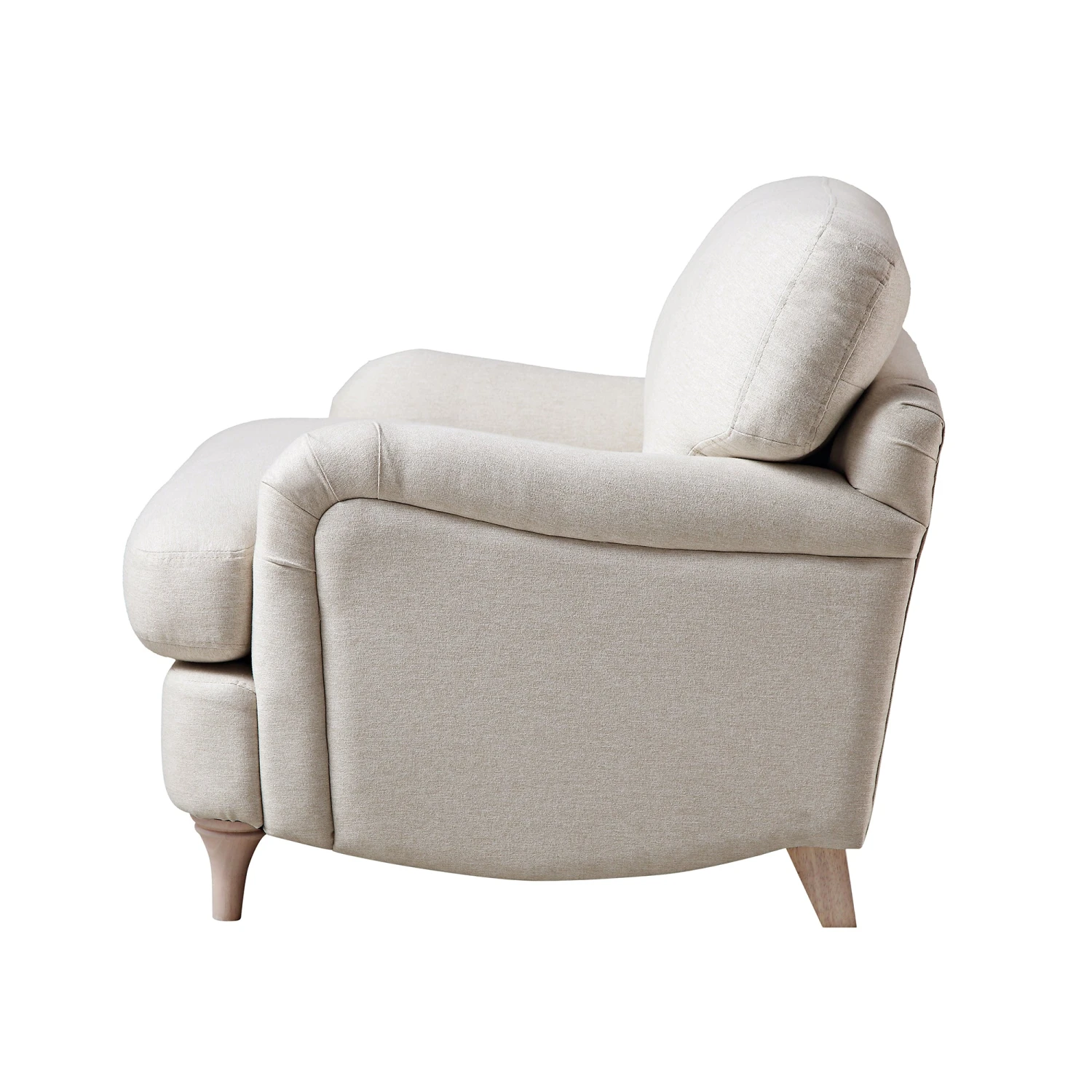 Daphnis Oatmeal Fabric Sofa, 1-Seater 8 Daphnis Oatmeal Fabric Sofa, 1-Seater - Image 8