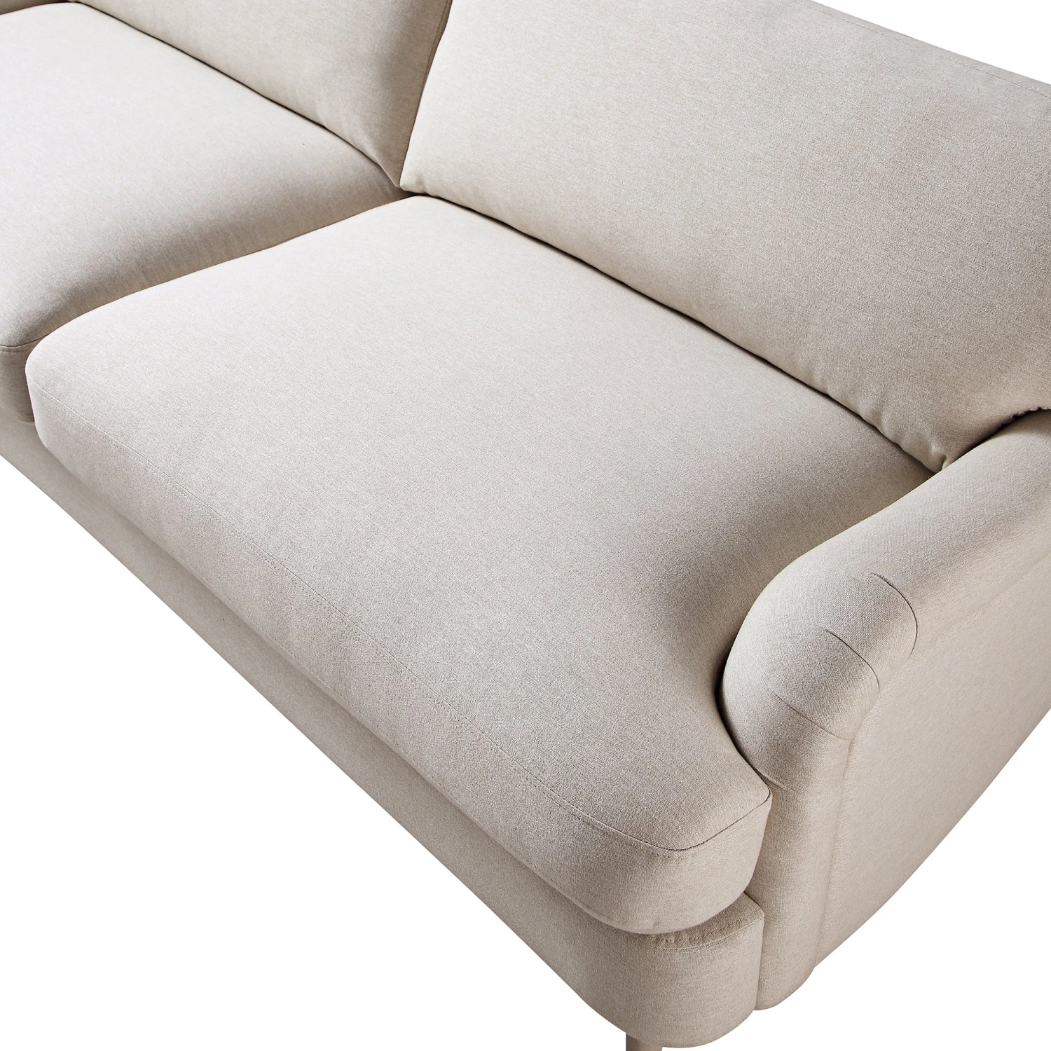 Daphnis Oatmeal Fabric Sofa, 3-Seater 12 Daphnis Oatmeal Fabric Sofa, 3-Seater - Image 12