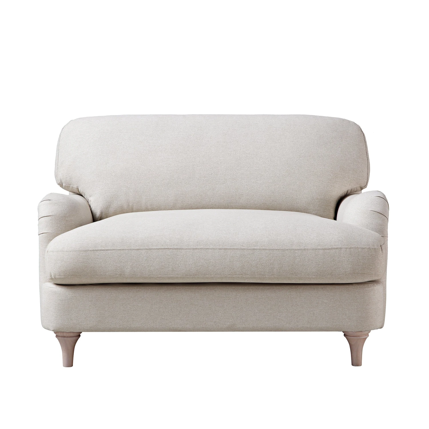 Daphnis Oatmeal Fabric Sofa, Loveseat 4 Daphnis Oatmeal Fabric Sofa, Loveseat - Image 4