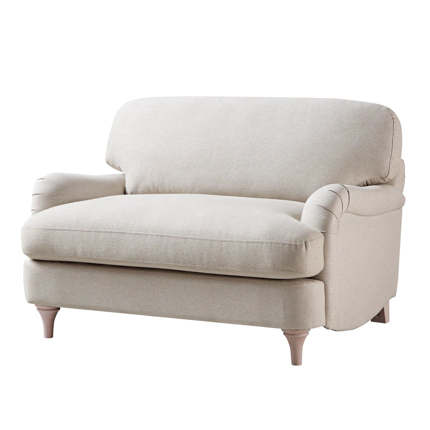 Daphnis Oatmeal Fabric Sofa, Loveseat 5 Daphnis Oatmeal Fabric Sofa, Loveseat - Image 5