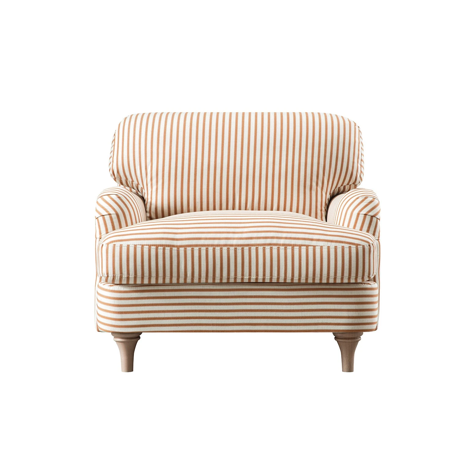 Daphnis Ochre Striped Linen Blend Sofa, 1-Seater 7 Daphnis Ochre Striped Linen Blend Sofa, 1-Seater - Image 7