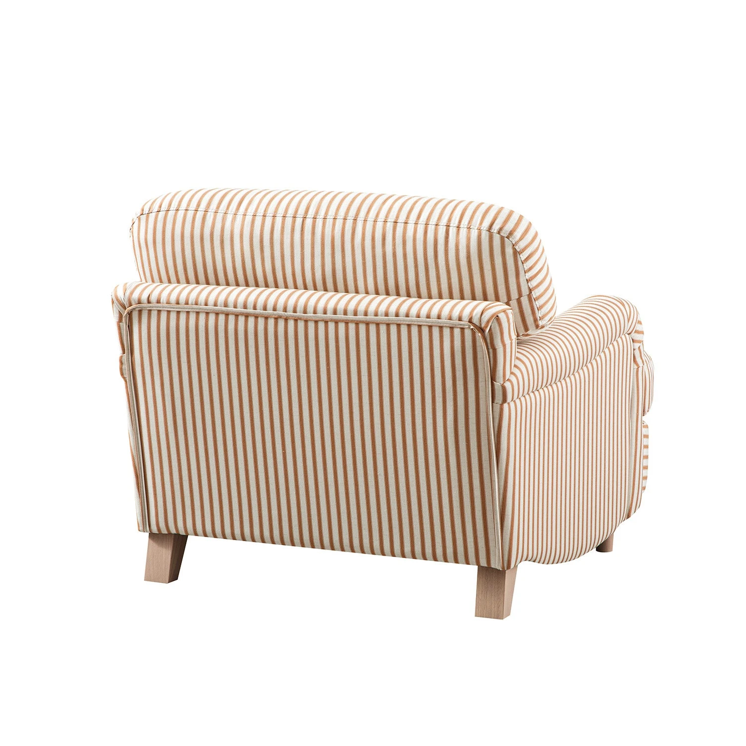Daphnis Ochre Striped Linen Blend Sofa, 1-Seater 11 Daphnis Ochre Striped Linen Blend Sofa, 1-Seater - Image 11