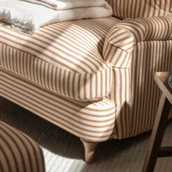 Daphnis Ochre Striped Linen Blend Sofa, 1-Seater 17 Daphnis Ochre Striped Linen Blend Sofa, 1-Seater -Daals Store GCSF 2395 OCHRE STRIPE 1ST scene4