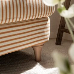 Daphnis Ochre Striped Linen Blend Sofa, 1-Seater 18 Daphnis Ochre Striped Linen Blend Sofa, 1-Seater -Daals Store GCSF 2395 OCHRE STRIPE 1ST scene5