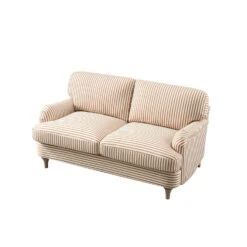Daphnis Ochre Striped Linen Blend Sofa, 2-Seater 21 Daphnis Ochre Striped Linen Blend Sofa, 2-Seater -Daals Store GCSF 2395 OCHRE STRIPE 2ST WB3