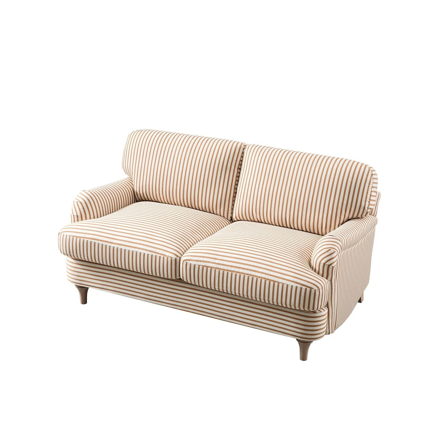 Daphnis Ochre Striped Linen Blend Sofa, 2-Seater 9 Daphnis Ochre Striped Linen Blend Sofa, 2-Seater - Image 9