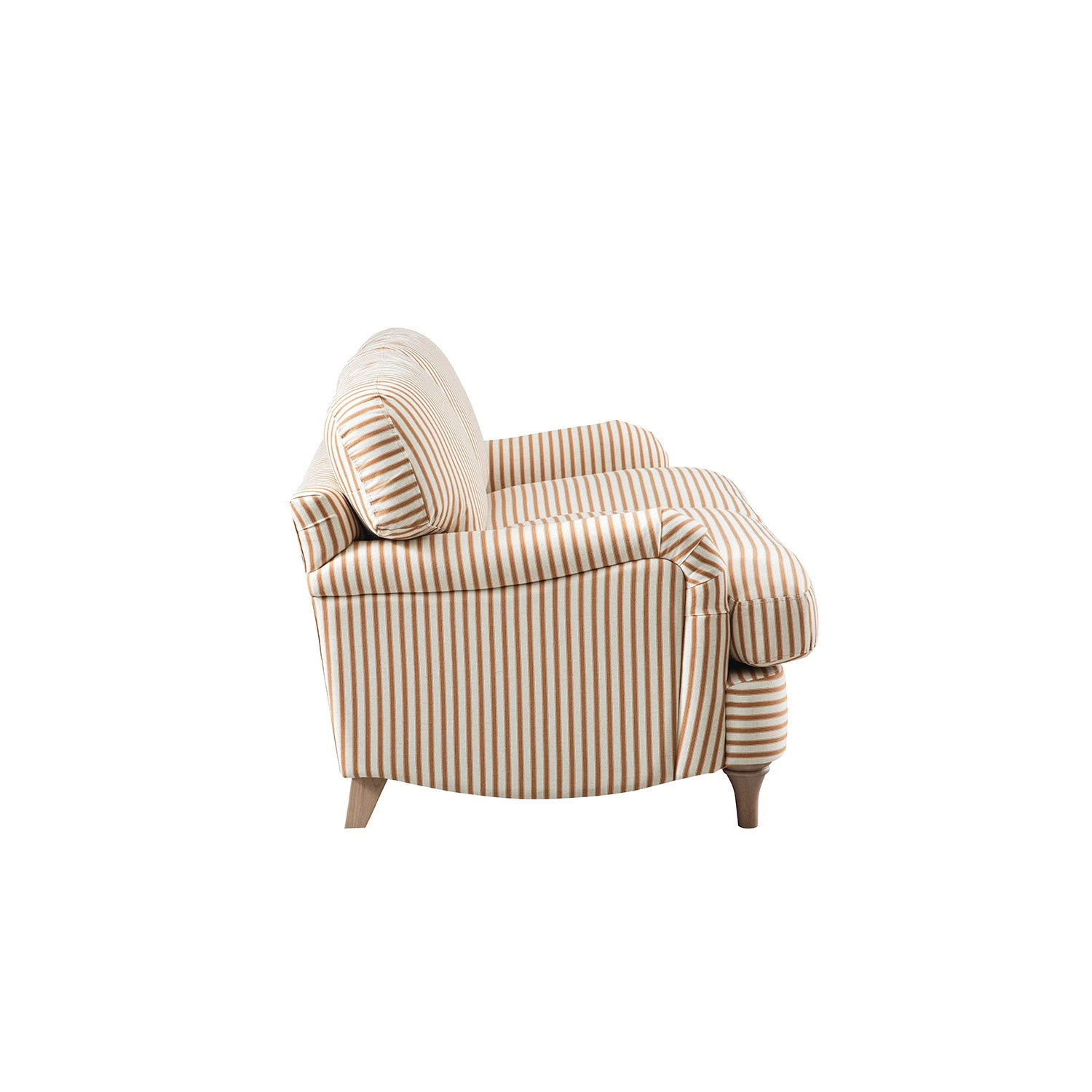 Daphnis Ochre Striped Linen Blend Sofa, 2-Seater 10 Daphnis Ochre Striped Linen Blend Sofa, 2-Seater - Image 10